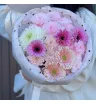 Букет Гербер и хризантем (кустовых и одноголовых) 1