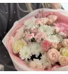 Сборный букет, хризантем, эквадоров, кустовых гвоздик