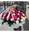 🩷Корзина &laquo;101 роза &mdash; Малиновое признание&raquo;