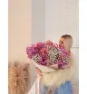 Огромный букет цветных гипсофил
