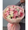 Дизайнерский букет из четырёх сортов роз