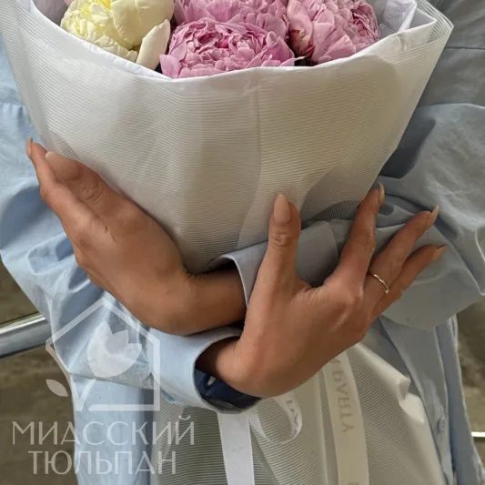 Mini букет пионов