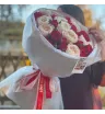 Букет садовых и пионовидных кустовых роз